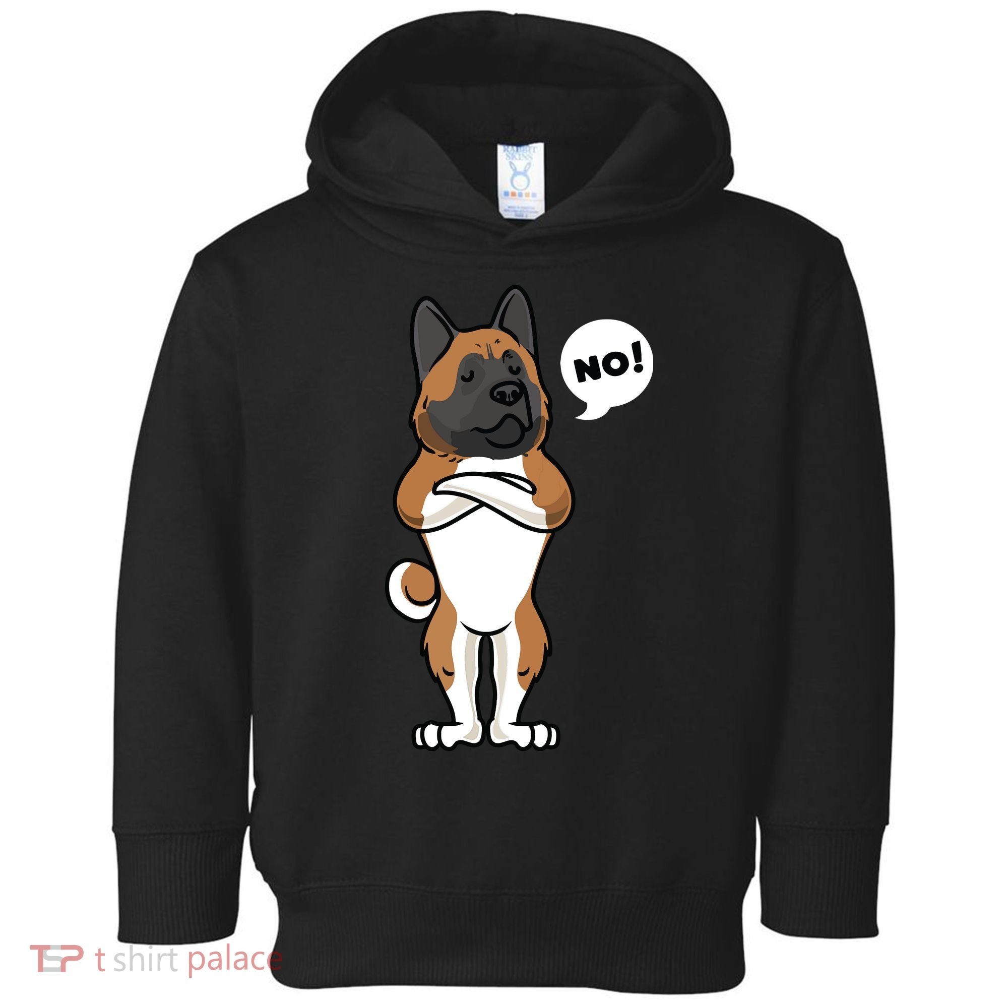 Stubborn American Akita Dog Toddler Hoodie