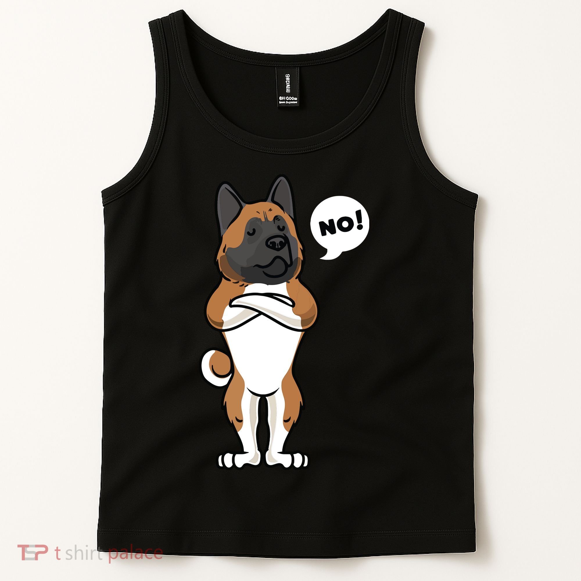 Stubborn American Akita Dog Tank Top