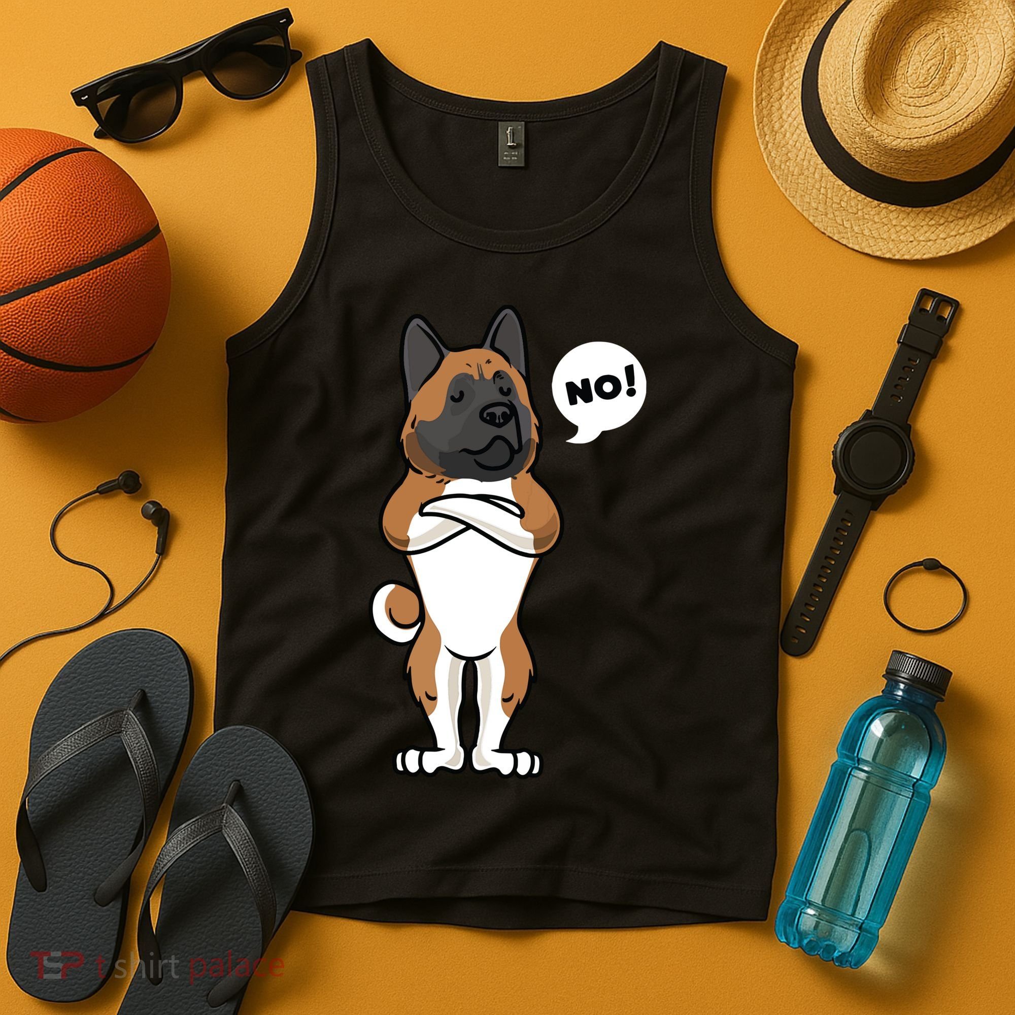 Stubborn American Akita Dog Tank Top