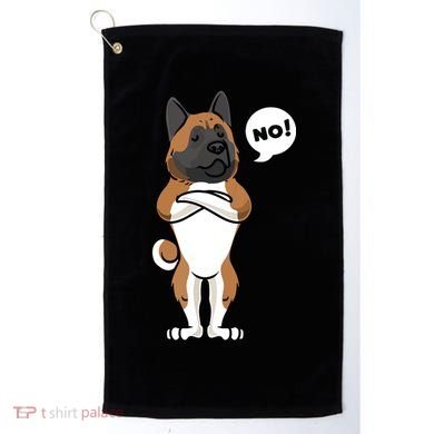 Stubborn American Akita Dog Golf Towel