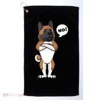 Stubborn American Akita Dog Golf Towel thumb 0