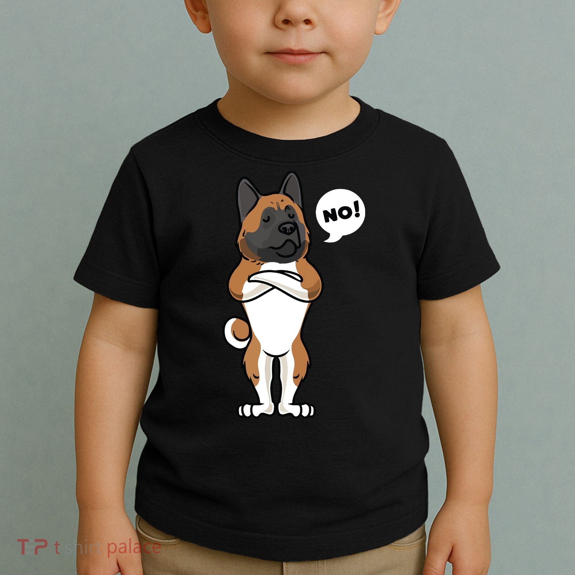 Stubborn American Akita Dog Toddler T-Shirt