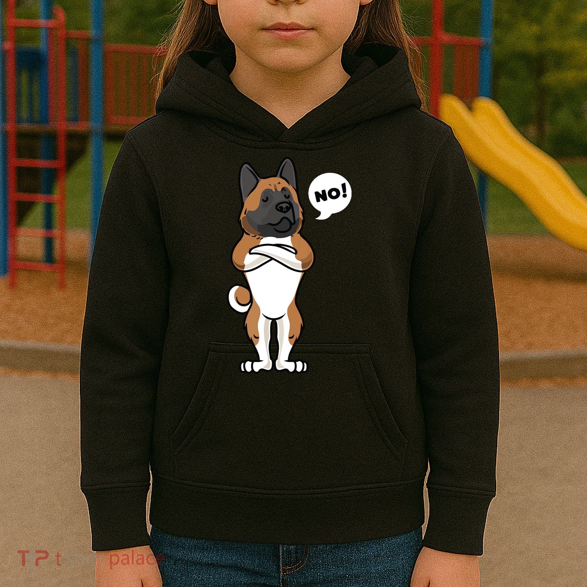 Stubborn American Akita Dog Kids Hoodie