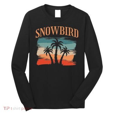 Snowbird Adults And Vacation Blue Long Sleeve Shirt