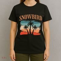 Snowbird Adults And Vacation Blue T-Shirt thumb 4
