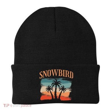 Snowbird Adults And Vacation Blue Beanie