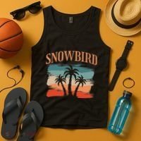 Snowbird Adults And Vacation Blue Tank Top thumb 4
