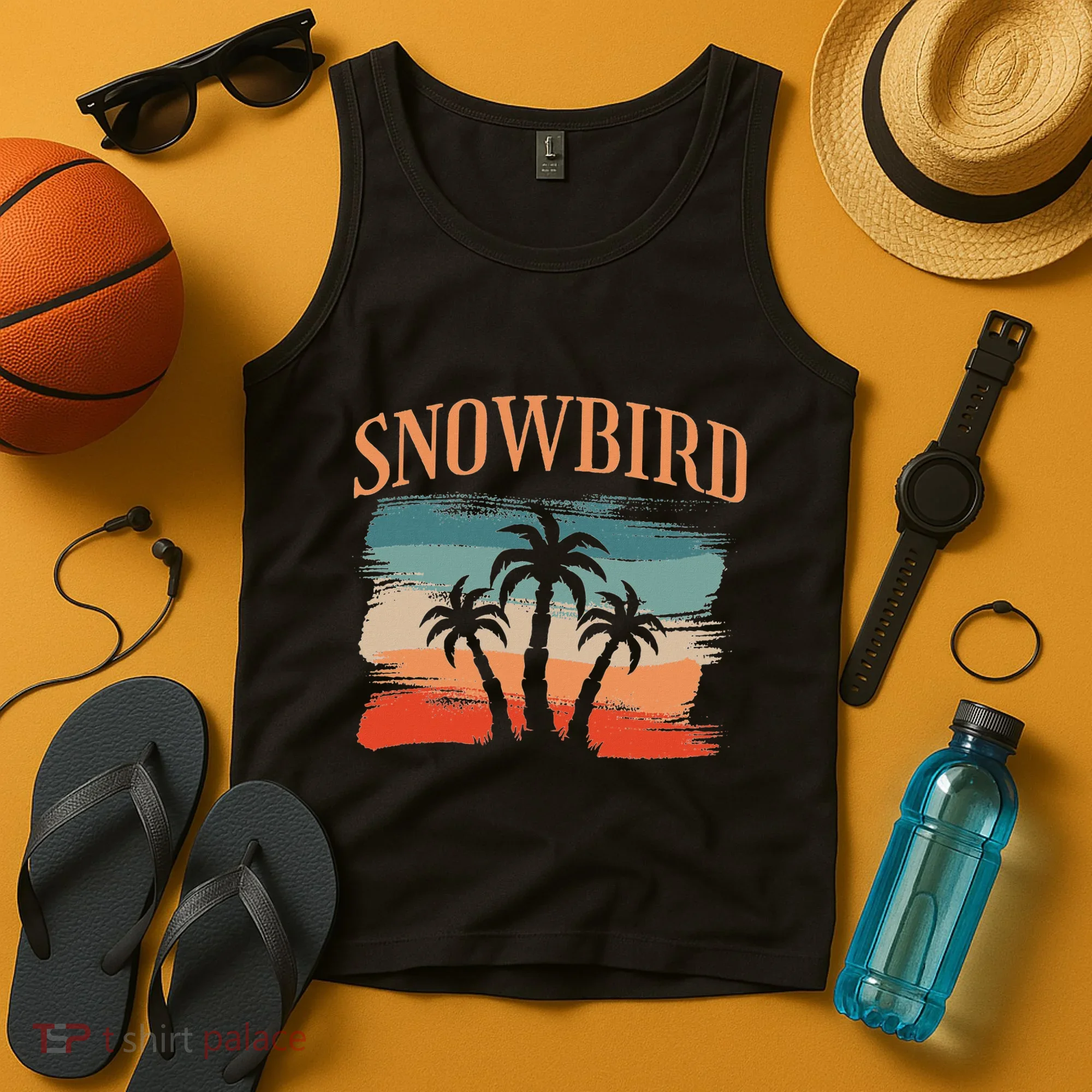 Snowbird Adults And Vacation Blue Tank Top