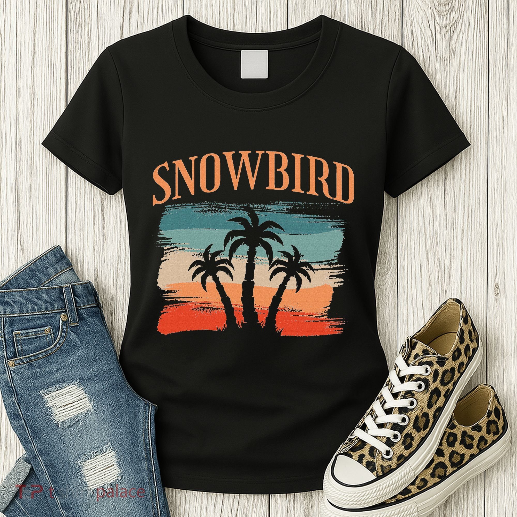 Snowbird Adults And Vacation Blue Women's T-Shirt