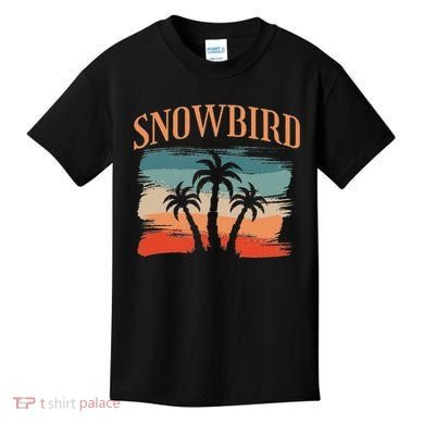 Snowbird Adults And Vacation Blue Kids T-Shirt