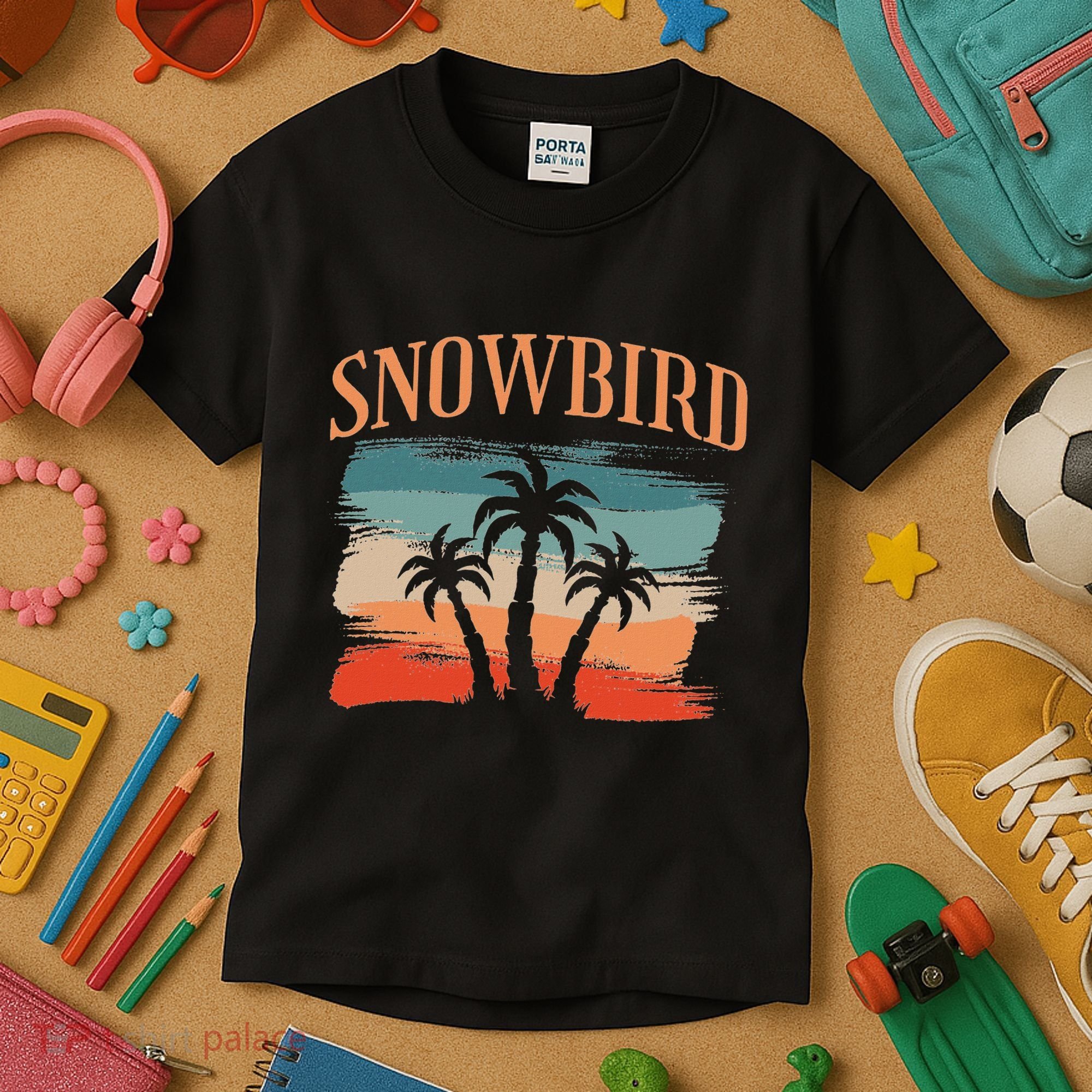 Snowbird Adults And Vacation Blue Kids T-Shirt