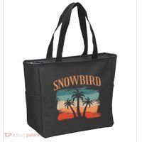Snowbird Adults And Vacation Blue Tote Bag thumb 2