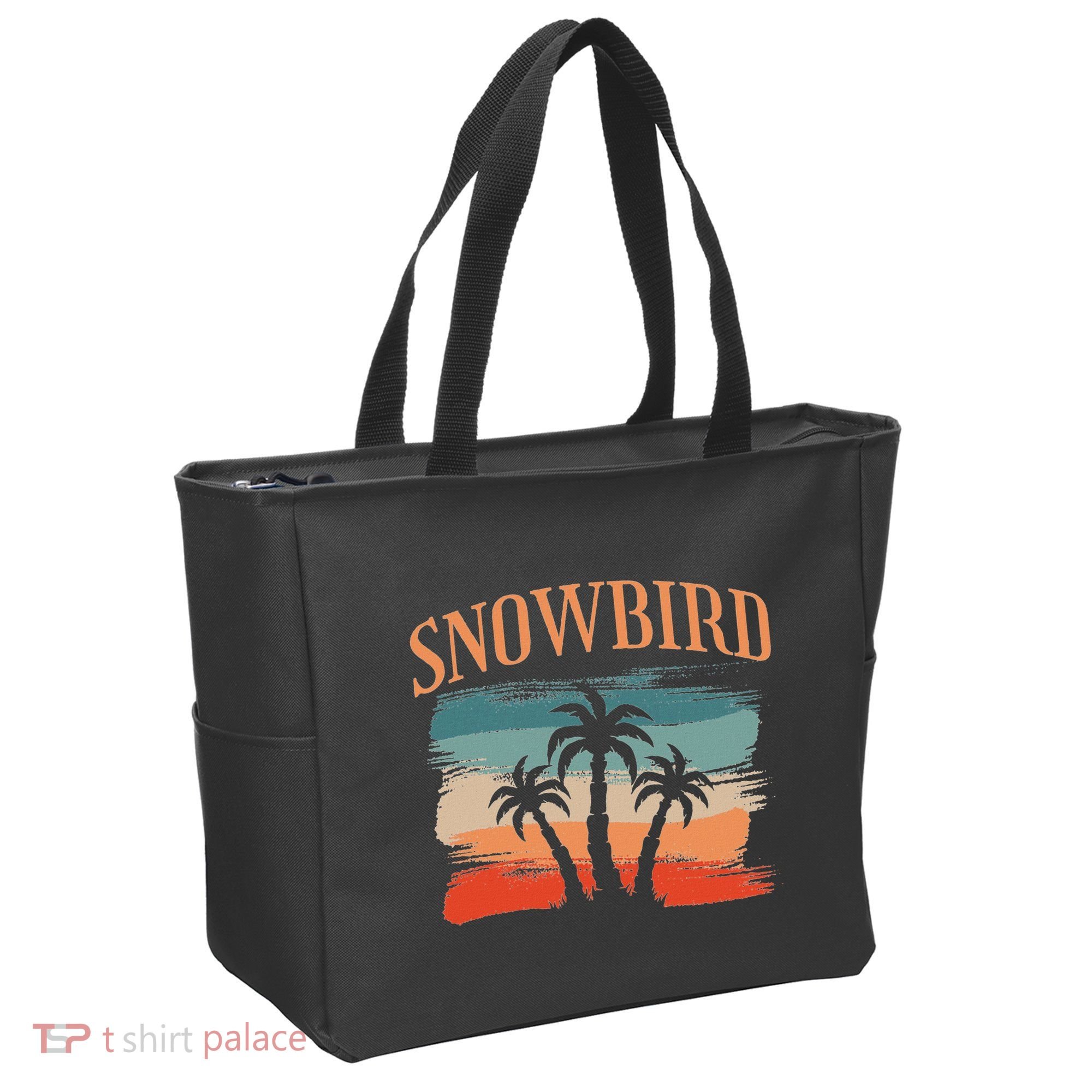Snowbird Adults And Vacation Blue Tote Bag