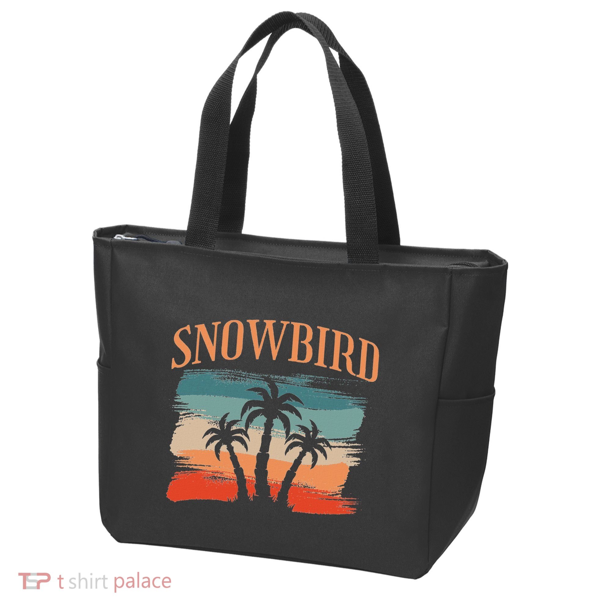 Snowbird Adults And Vacation Blue Tote Bag