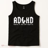 Squirrels Animal Adhd Highway To Hey Look A Squirrel Tank Top thumb 2