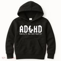 Squirrels Animal Adhd Highway To Hey Look A Squirrel Kids Hoodie thumb 0