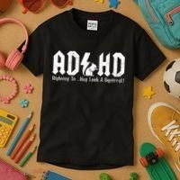Squirrels Animal Adhd Highway To Hey Look A Squirrel Kids T-Shirt thumb 3