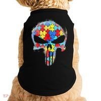 Skull Autism Awareness Tee Mom Dad Autism Doggie Tank thumb 0