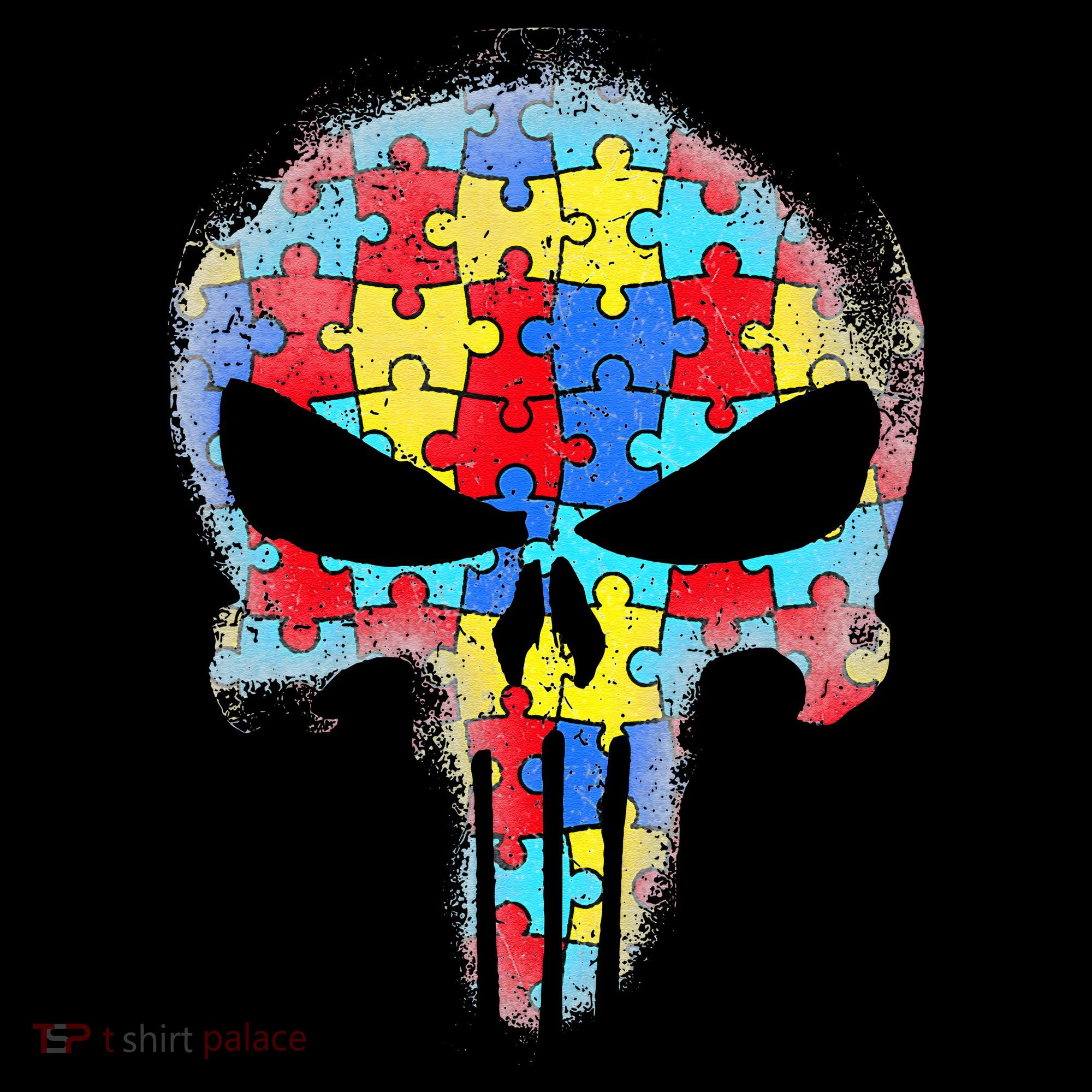 Skull Autism Awareness Tee Mom Dad Autism Women's Hoodie