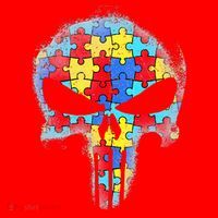 Skull Autism Awareness Tee Mom Dad Autism Santa Hat thumb 1
