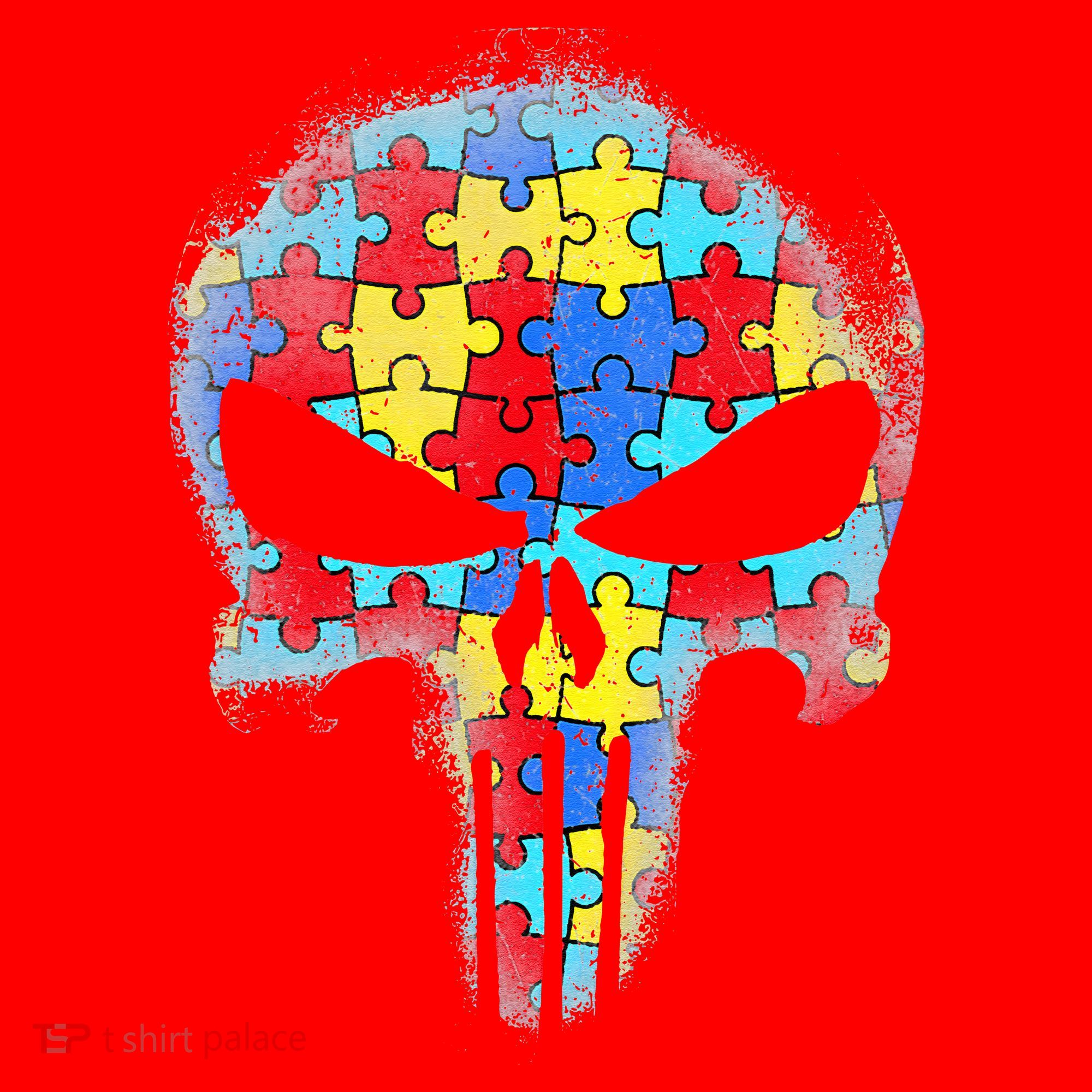 Skull Autism Awareness Tee Mom Dad Autism Santa Hat