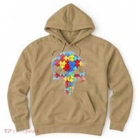 Skull Autism Awareness Tee Mom Dad Autism Hoodie thumb 0