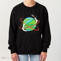 Spacecraft Approaching A Distant Exoplanet Women's Sweatshirt thumb 0