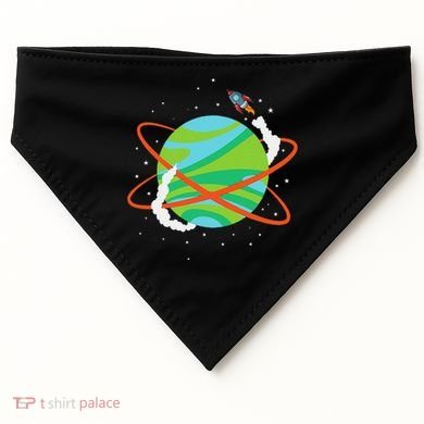 Spacecraft Approaching A Distant Exoplanet USA-Made Doggie Bandana