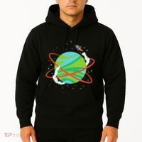 Spacecraft Approaching A Distant Exoplanet Hoodie thumb 2
