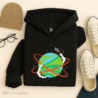 Spacecraft Approaching A Distant Exoplanet Hoodie thumb 4