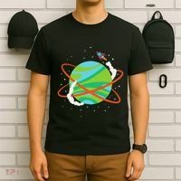 Spacecraft Approaching A Distant Exoplanet T-Shirt thumb 6