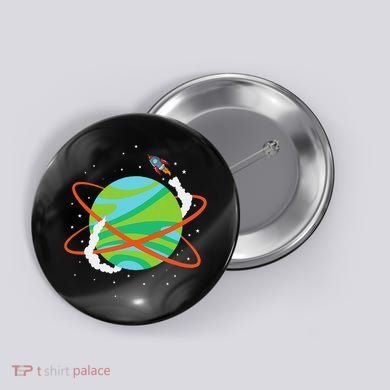 Spacecraft Approaching A Distant Exoplanet Button