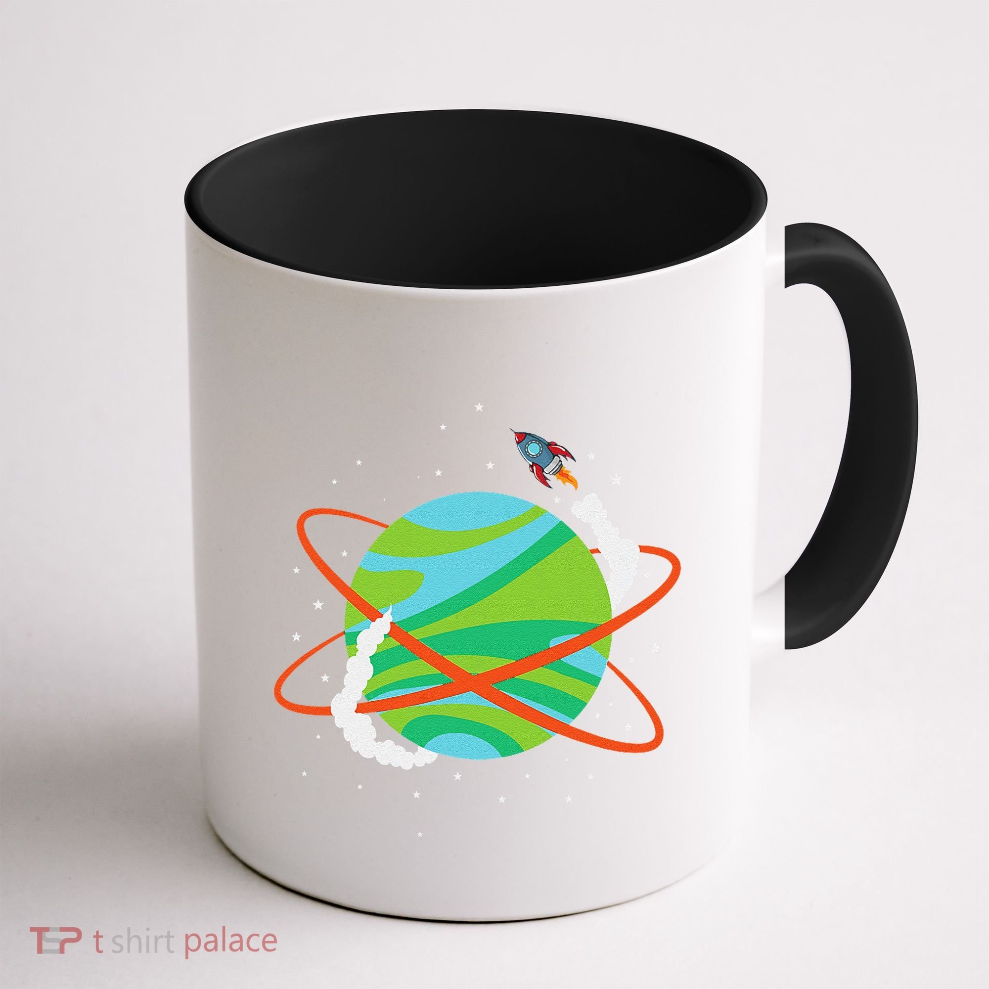 Spacecraft Approaching A Distant Exoplanet Coffee Mug