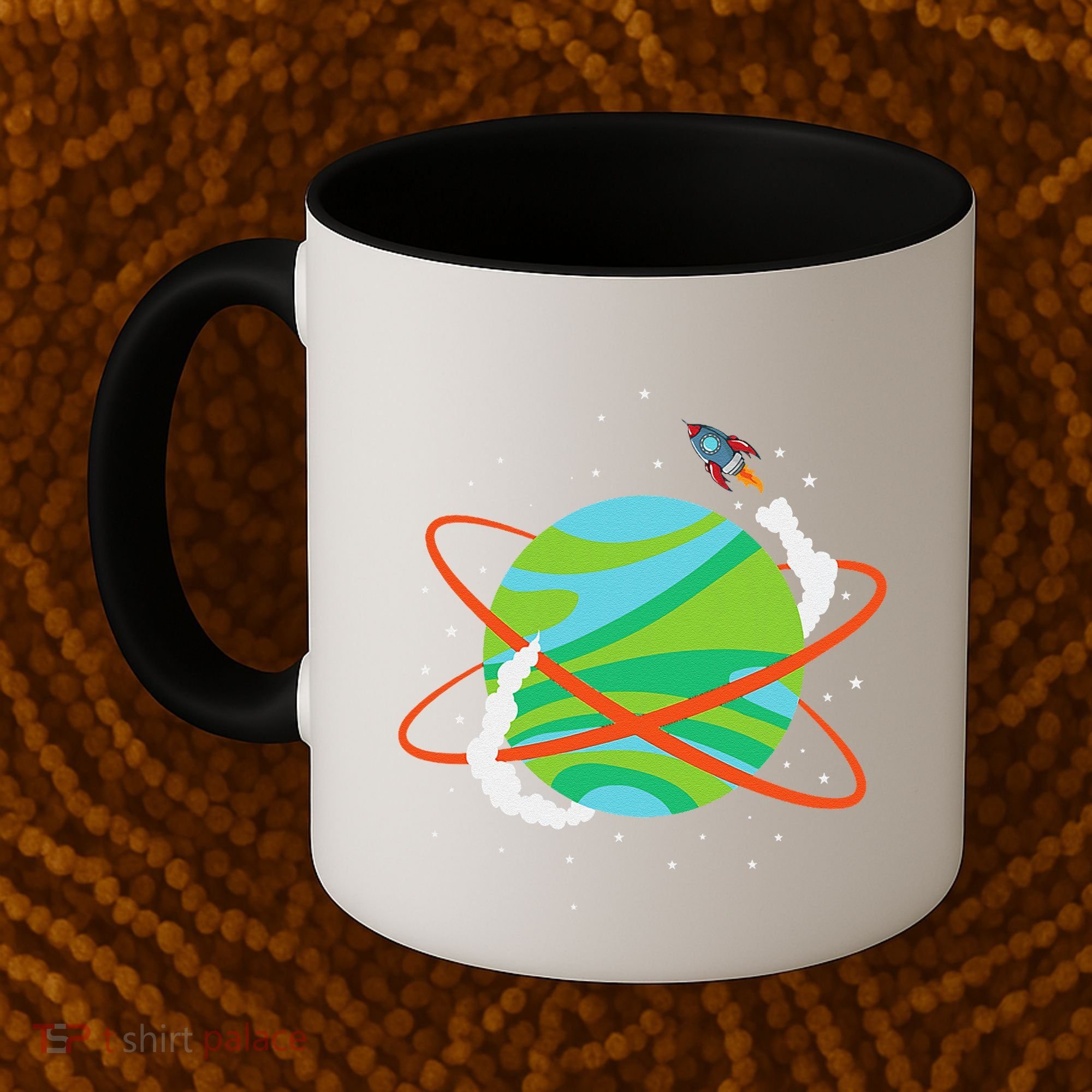 Spacecraft Approaching A Distant Exoplanet Coffee Mug