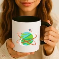 Spacecraft Approaching A Distant Exoplanet Coffee Mug thumb 3