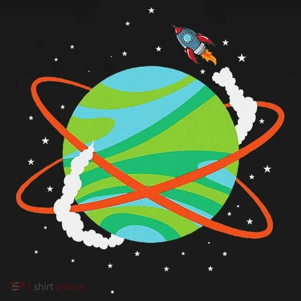 Spacecraft Approaching A Distant Exoplanet Polo