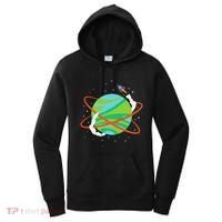 Spacecraft Approaching A Distant Exoplanet Women's Hoodie thumb 0