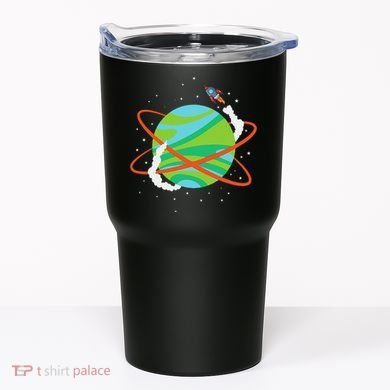 Spacecraft Approaching A Distant Exoplanet Tumbler