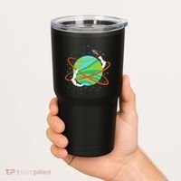 Spacecraft Approaching A Distant Exoplanet Tumbler thumb 2