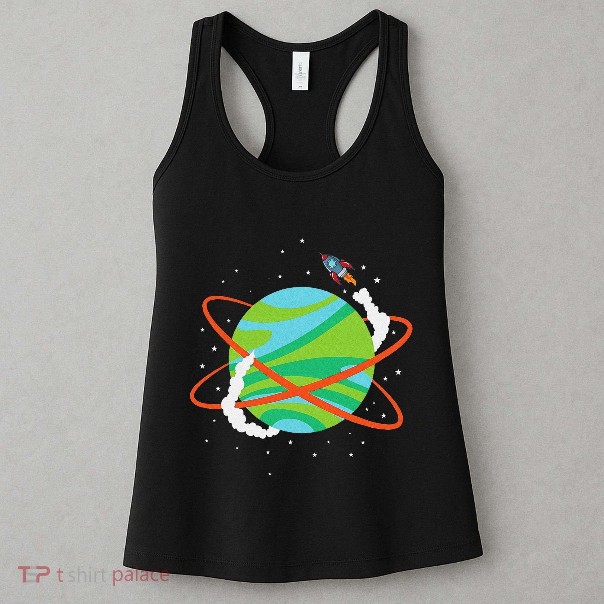 Spacecraft Approaching A Distant Exoplanet Women's Tank Top