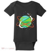 Spacecraft Approaching A Distant Exoplanet Baby Bodysuit thumb 0
