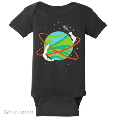 Spacecraft Approaching A Distant Exoplanet Baby Bodysuit