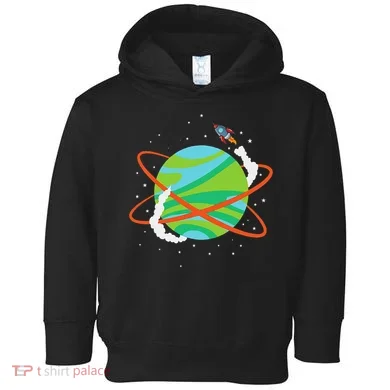 Spacecraft Approaching A Distant Exoplanet Toddler Hoodie