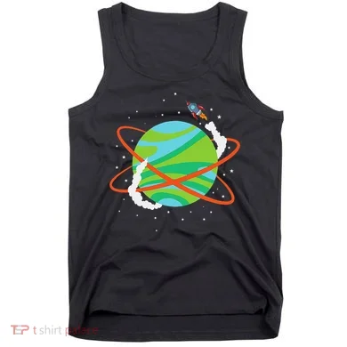Spacecraft Approaching A Distant Exoplanet Tank Top