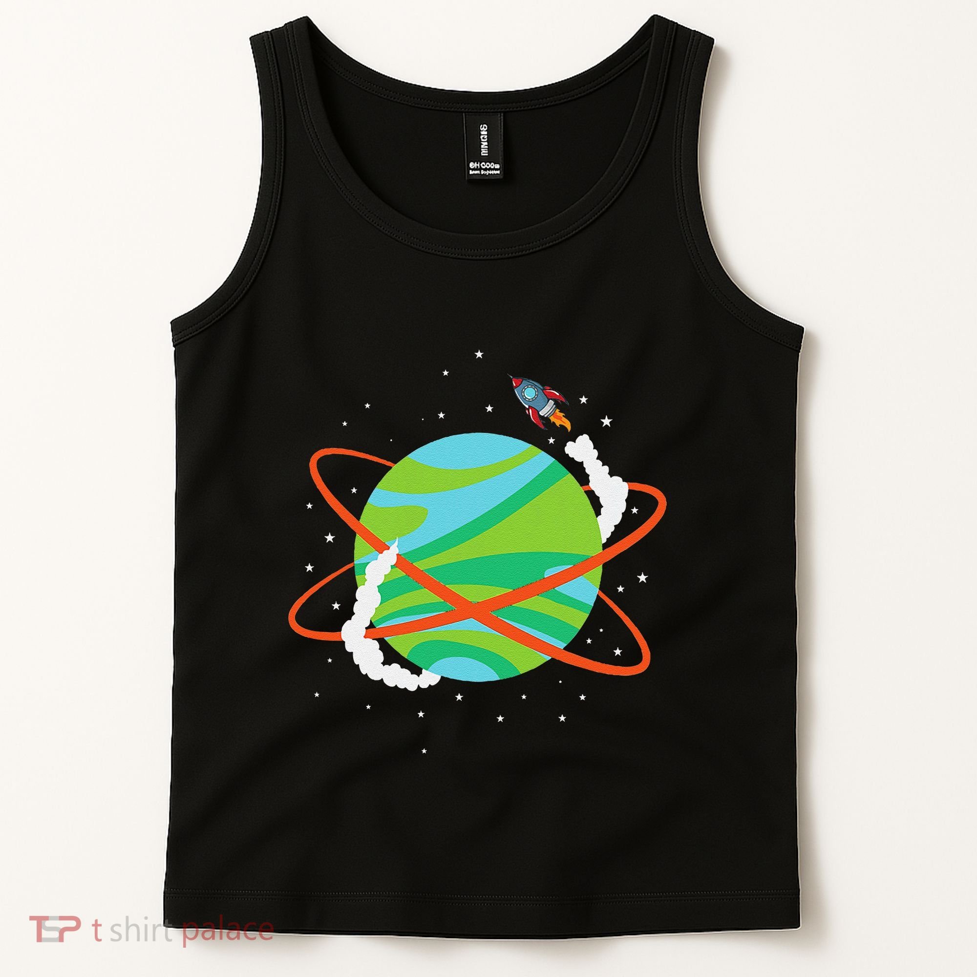 Spacecraft Approaching A Distant Exoplanet Tank Top