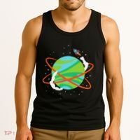 Spacecraft Approaching A Distant Exoplanet Tank Top thumb 3