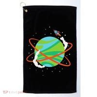 Spacecraft Approaching A Distant Exoplanet Golf Towel thumb 0