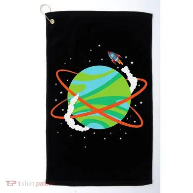 Spacecraft Approaching A Distant Exoplanet Golf Towel