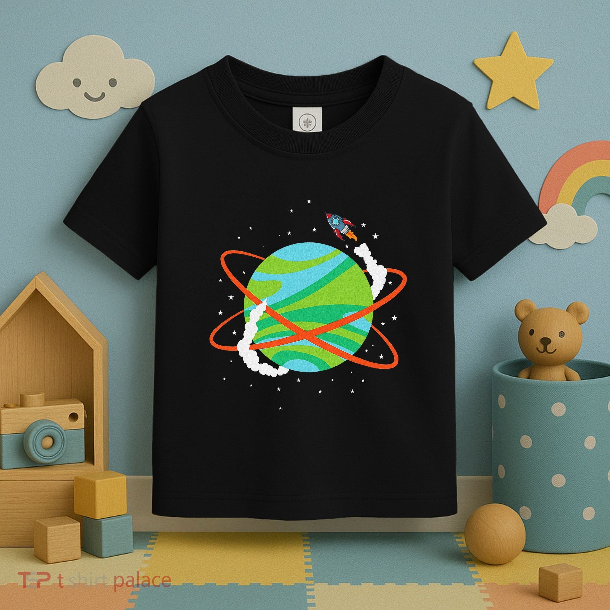Spacecraft Approaching A Distant Exoplanet Toddler T-Shirt
