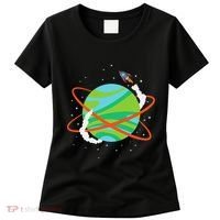 Spacecraft Approaching A Distant Exoplanet Women's T-Shirt thumb 0